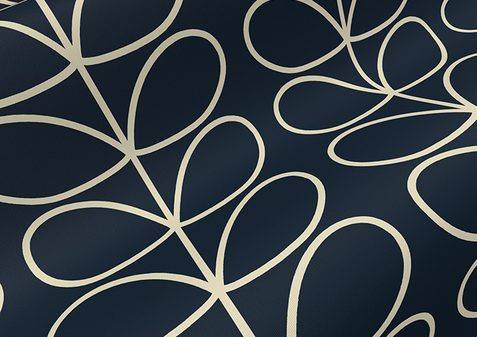 Orla Kiely Linear Stem, Navy Whale - Roller Blind - Image 4